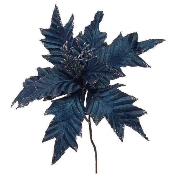 Χριστουγεννιάτικο Λουλούδι Αλεξανδρινό Μπλε (25cm)